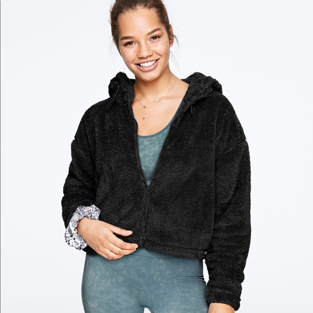 PINK Teddy Full Zip Jacket